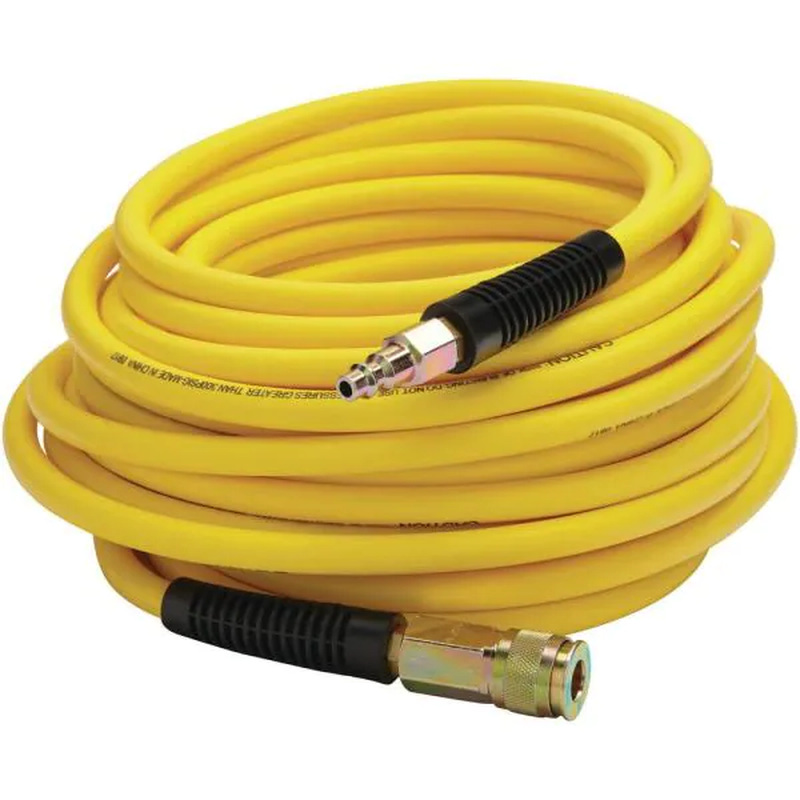 Dewalt Air Hose 50 Ft X 1/4 In PVC Rubber 300 PSI Flexible Construction Jobsite