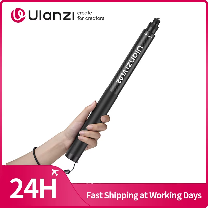 2.7M Carbon Fiber Selfie Stick Light-weight Selfie Stick Extension Rod for Gopro