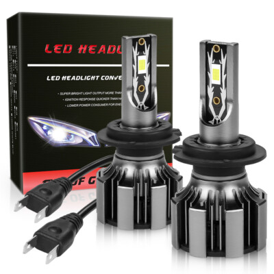 CANBUS H7 LED Headlight Bulb Kit High or Low Beam Super Bright White 6000K 120W