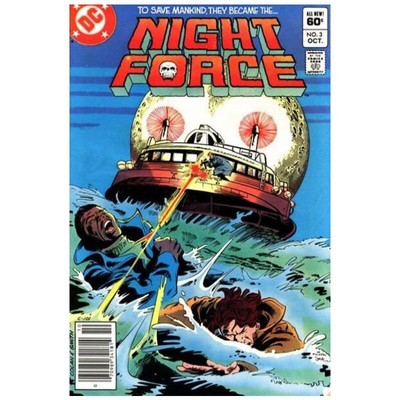 Night Force #3 Newsstand - 1982 series DC comics VF+ Full description below [d 