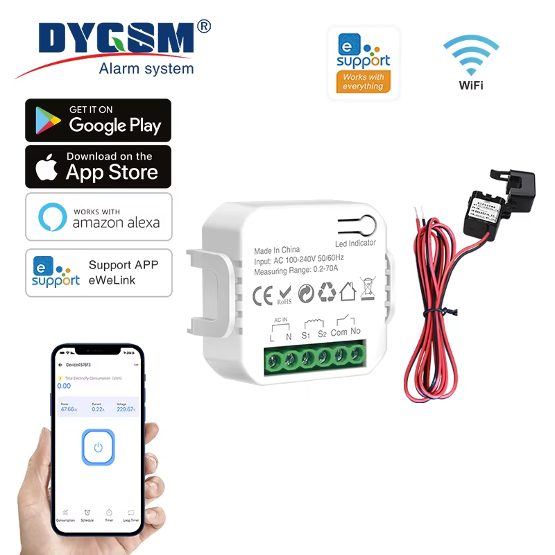 Ewelink Smart WiFi Energy Meter Bidirection 1Way Interruptor Switch with Clamp A