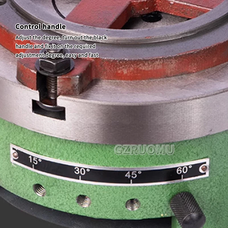 TY250A Indexing Plate Rotary Table Dividing Head Vertical &Horizontal & 40mm Lat