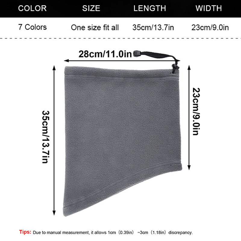 Winter Fleece Face Mask Scarf Balaclava Neck Warmer Gaiter Ski Windproof Bandana