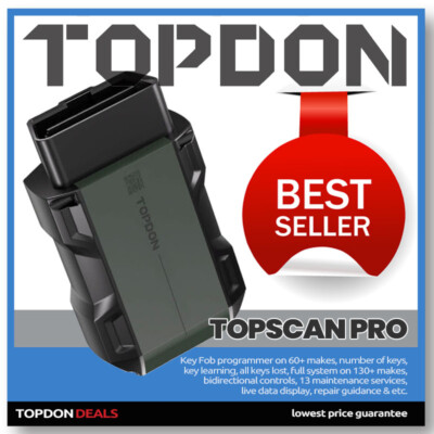 2024 TOPDON TopScan PRO Full System OBD2 Scanner Diagnostic Scan Tool 4 vehicle