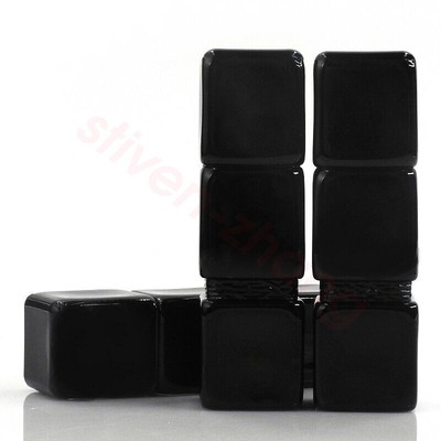 Square Brick  Plastic Empty Lipstick Tube Lip Balm Bottle Bright Black White