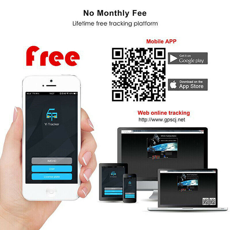 GPS Car Tracker Real Time Device Locator Remote Control Anti-theft Device 10-40V