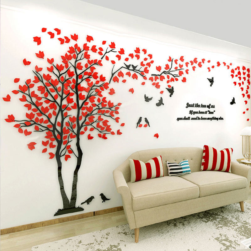 3D Flower Tree Wall Sticker Home Room DIY Art Decor Removable Decals Vinyl Mural