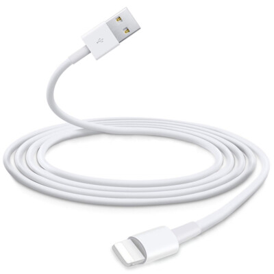 For iPhone 8 7 6 Plus X XR 11 12 Charging Cord  Fast Charger Cable White