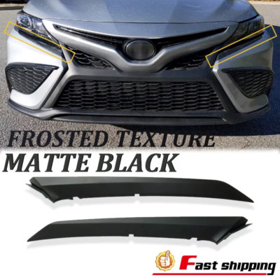 Front Bumper Grille Headlight Trim Molding Set For Toyota Camry SE/XSE 2018-2022