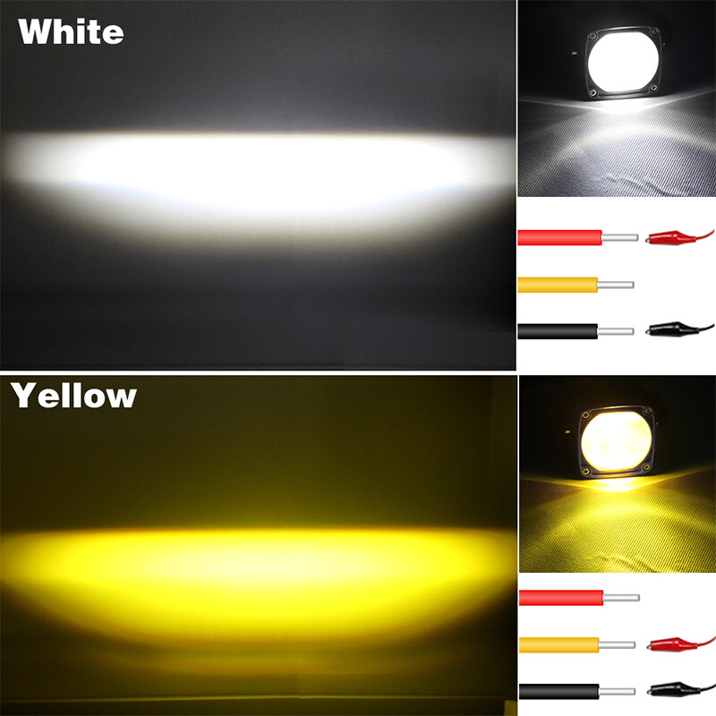 2x 2inch 8D LED Work Light Bar Pods Driving Fog/Spot Lamp Offroad Truck Boat SUV