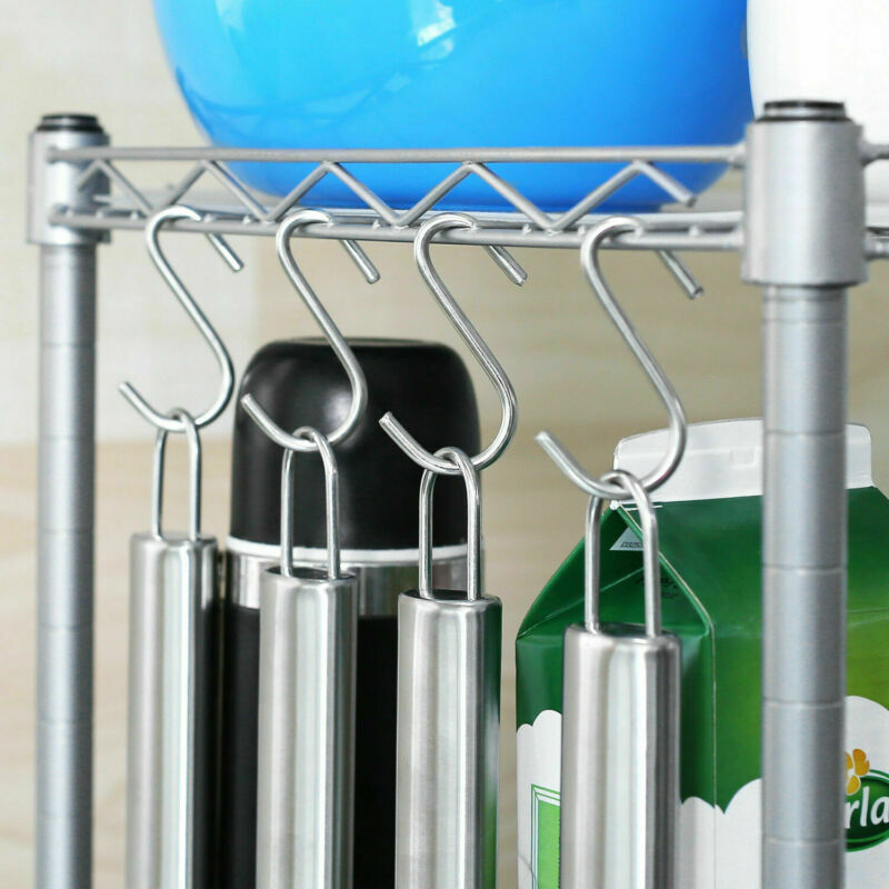 2-Schichten Mikrowelleregal Küchenregal Mikrowellenhalter Ständer Rack