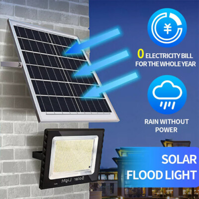 600W Outdoor Solar Light 688LED Waterproof Garden Landscape Spotlight Flood Lamp