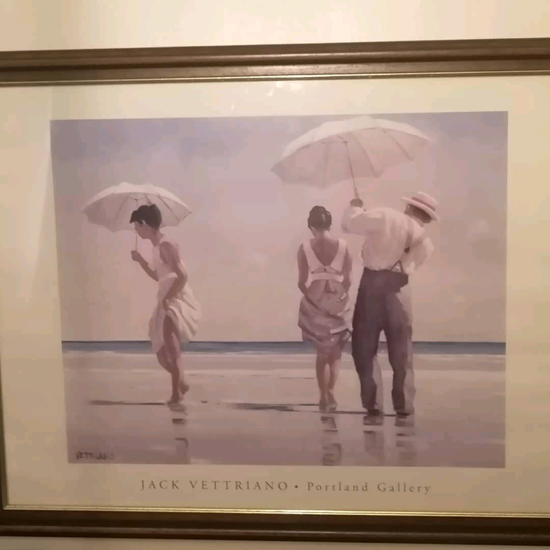 Large Framed Jack Vettriano Mad Dogs Print | in Wishaw, North
