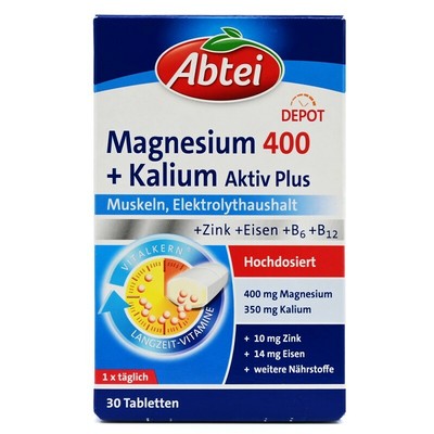 ABTEI Magnesium+Kalium Depot Tabletten 30 St 08878067 Omega Pharma