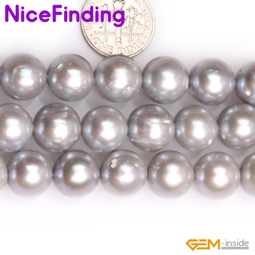 AAA Natural Round Freshwater Cultured Pearl Stone Bead For Jewelry Making 15