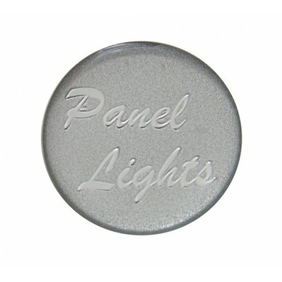 UP Panel Light Control Knob 1" Silver Glossy Sticker Chrome Knob #23209 Each