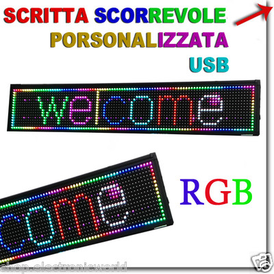 Tabella A Led Luminosa Con Scritta Scorrevole Insegne A Led Rgb Multicolore WIFI - Foto 8
