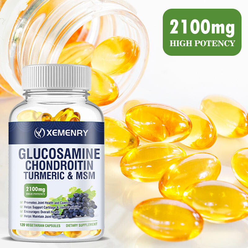 Glucosamine Chondroitin Turmeric & MSM 2100mg - Triple Strength Joint Support