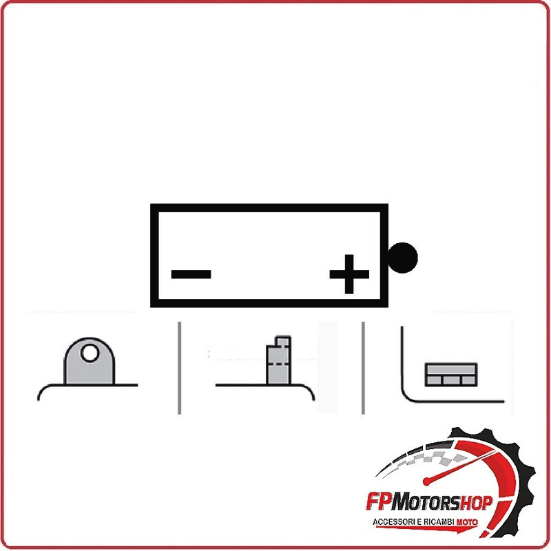 BATTERIA PER MOTO OKYAMI 12N10-3B 12V 10AH 135X90X145MM CCA103