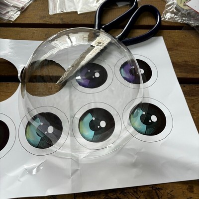 10pcs Hemisphere Animal Eye Mak Material DIY Eye Shell Kemono Firsuit Kigurumi