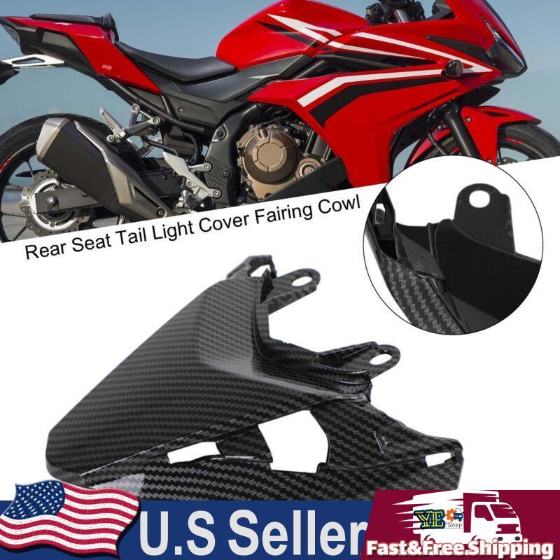 Rear Seat Tail Light Cover Fairing Cowl for Honda CBR500R 2019-2021 Carbon