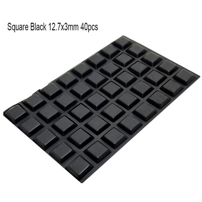 Self-Adhesive Silicone Rubber Cabinet Door Stops: Buffer Cushions