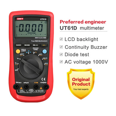 UNI-T UT-61D Modern Digital Multimeters AC DC 6000 counts DMM Meter tester