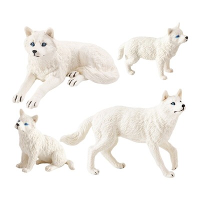 Detailed Wolf Figure for Educational Display Widgets Miniatures