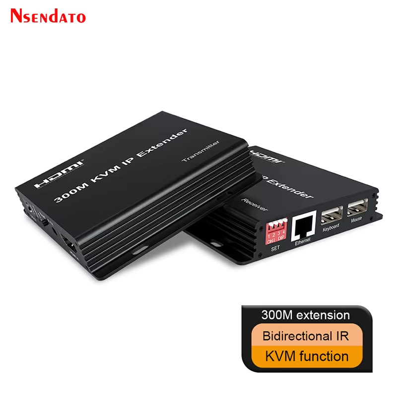 HDMI KVM Extender RJ45 1080P 300M over IP HDMI to Ethernet Lan Network cable Mui