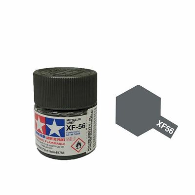 TAMIYA XF56 COLORE ACRILICO GRIGIO METALLIZZATO METALLIC GREY 10 ML ART 81756