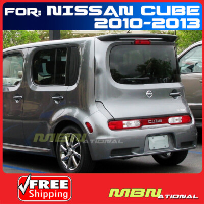 For 10-13 Nissan Cube 4DR Wagon Rear Trunk Roof Tail Spoiler Primer Unpainted