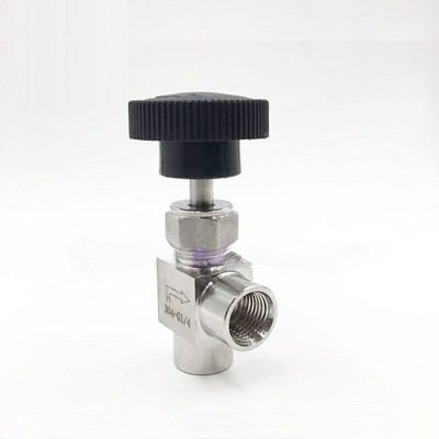Right angle needle SS304 1/8 1/4 3/8 1/2 inch hard needle valve