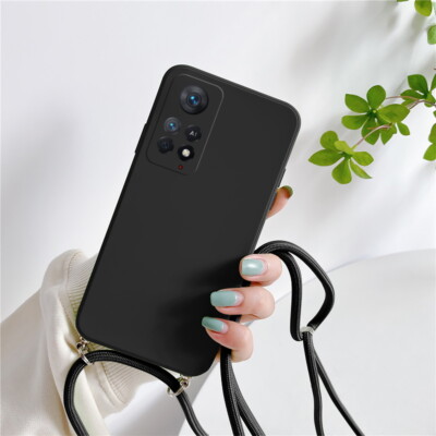 Crossbody Silicone Case Neck Lanyard Cover Xiaomi Redmi Note 13 12 11 9 Pro 13T