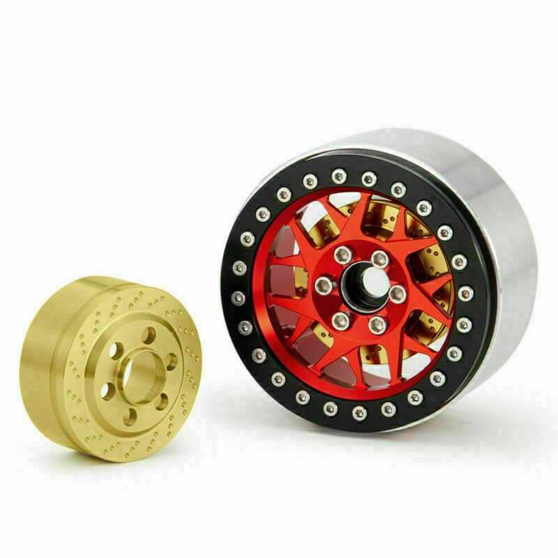 2Pairs Brass 2.2" Wheels Balance Counterweight For 1/10 RC Car TRX4 Wraith US