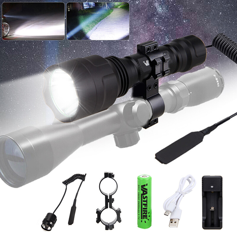 Tactical Red Laser LED Flashlight Dot Sight For Pistol Weaver 11/20mm Rail