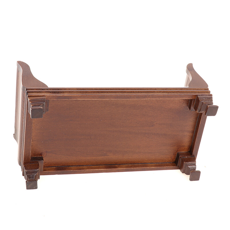 1:12 Dollhouse Miniature Wooden Furniture Single Bed Doll House Accessori..s6