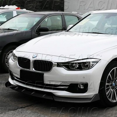 JDM BLACK FRONT BUMPER SPOILER BODY KIT LIP FIT 16-19 BMW 328i 330i 340i F30 F35