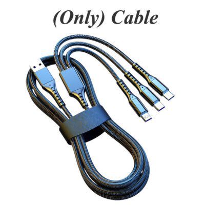 3 IN1 Multi Function Fast Charger Cable Cord 100W For iPhone 15 14 13 12 Pro Max