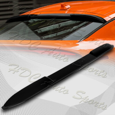For 2018-2023 Kia Stinger W-Power Pearl Black Rear Roof Window Visor Spoiler