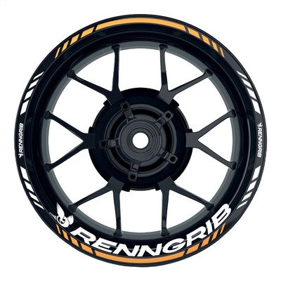 Felgenaufkleber Motorrad Wheelsticker Stuntriding 1 dpp schwarzc