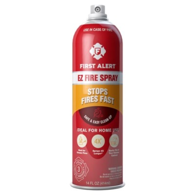 Fire Extinguisher EZ Fire Spray Stops Fires Fast Safe & Easy Clean-up 14 fl oz