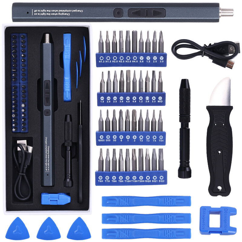 52 in 1 Electric Cordless Screwdriver Magnetic Precision Phone Repair Tool Set