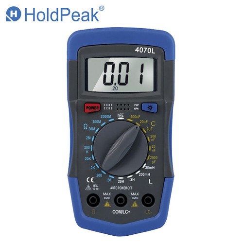 Handheld Multimeter Digital hFE Inductance Capacitance Resistance Test