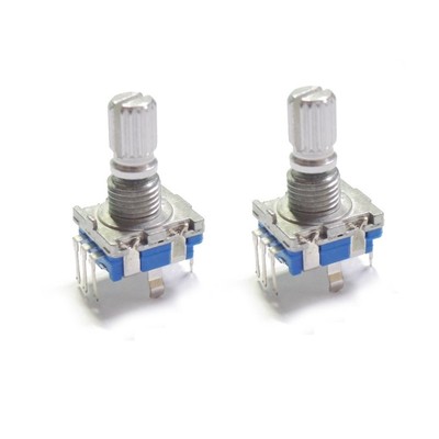2 PCS Rotary encoder with switch EC11 Audio digital potentiometer 15MM handle K9