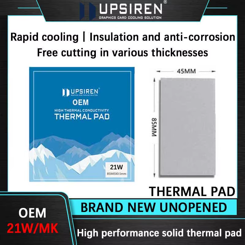 OEM 21W Thermal Pad Silicone Plaster Thermal Pad CPU GPU Water Cooling Mat 85x45