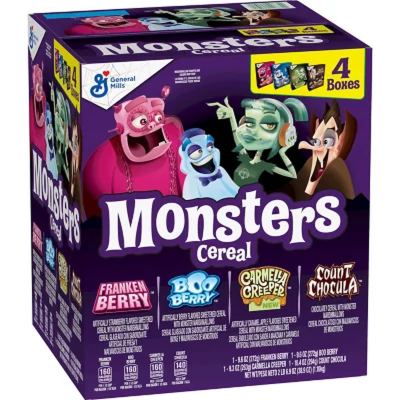 Monsters Cereal, Variety Pack (38.9 Oz., 4 Pk.) FREE SHIPPIN