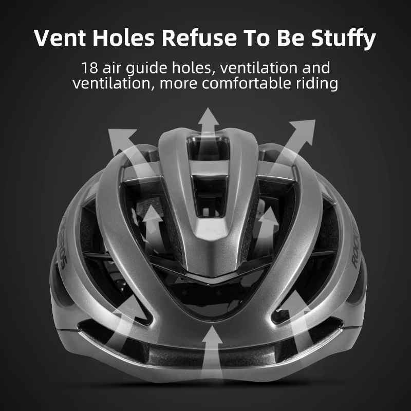 Bicycle Helmet Breathable Ultralight Integrally-Molded Unisex Shockproof Adjusta