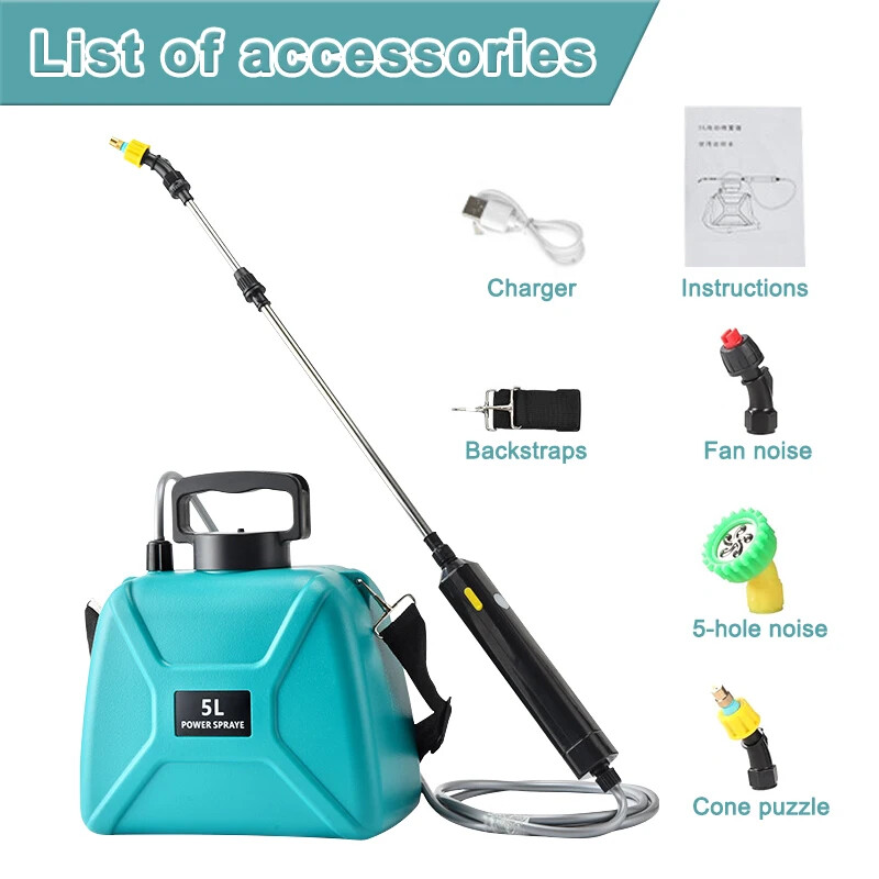 1.35Gallon Rechargeable Electric Garden Plant Sprayer Battery Powered Sprayer