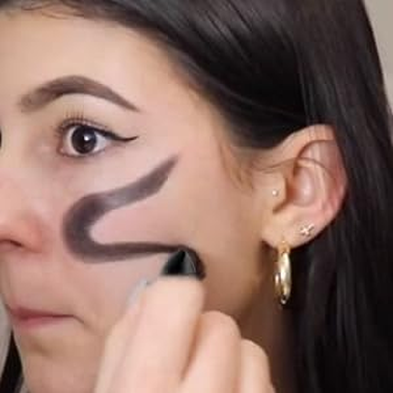 Eye Black Stick for Sports,Easy to Color Black Face Paint,Eye Black Football/Bas