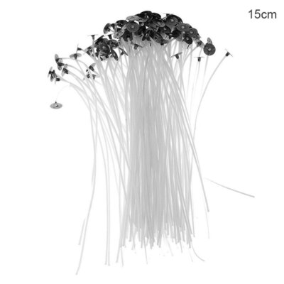 100 Pieces Candle Wicks Smokeless Wax Cotton Wicks 15cm Making Wax Wicks